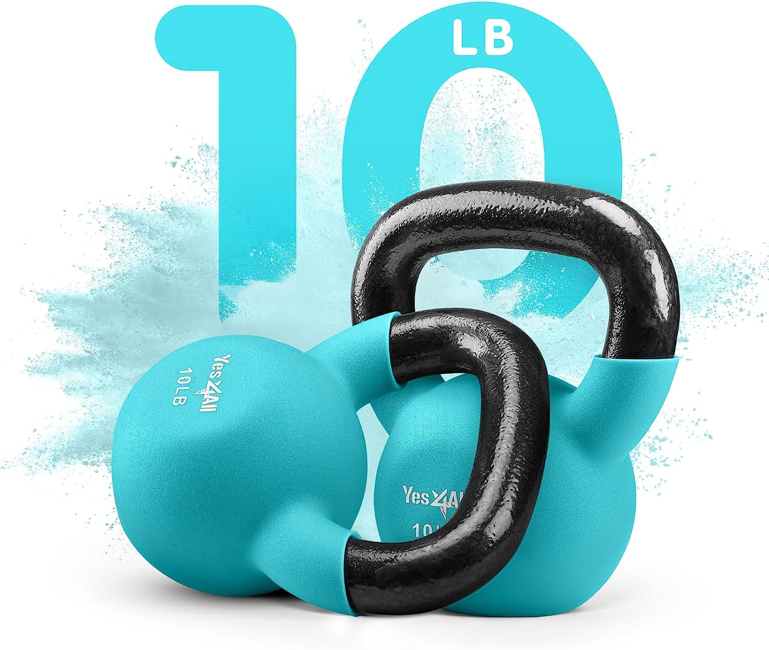 Neoprene Coated Kettlebell Weights, Strength Training Kettlebells for Weightlifting, Conditioning, Strength & Core Training